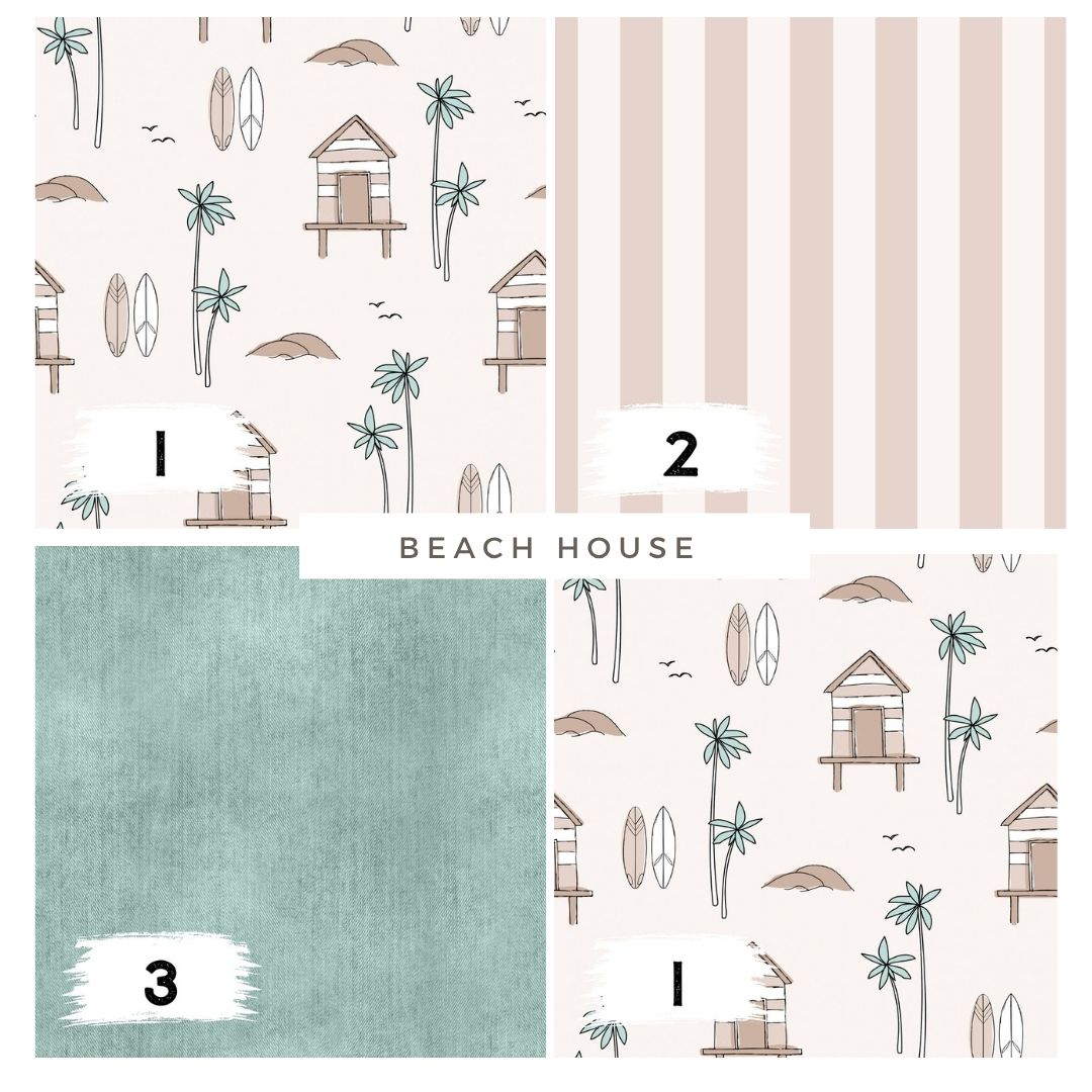 Beach House Beige | auf verschiedenen Stoffarten