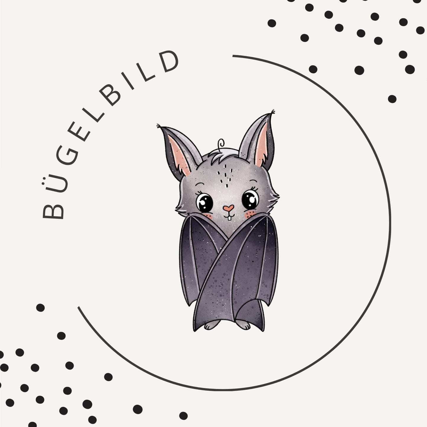 Bügelbild Fledi Grid 1