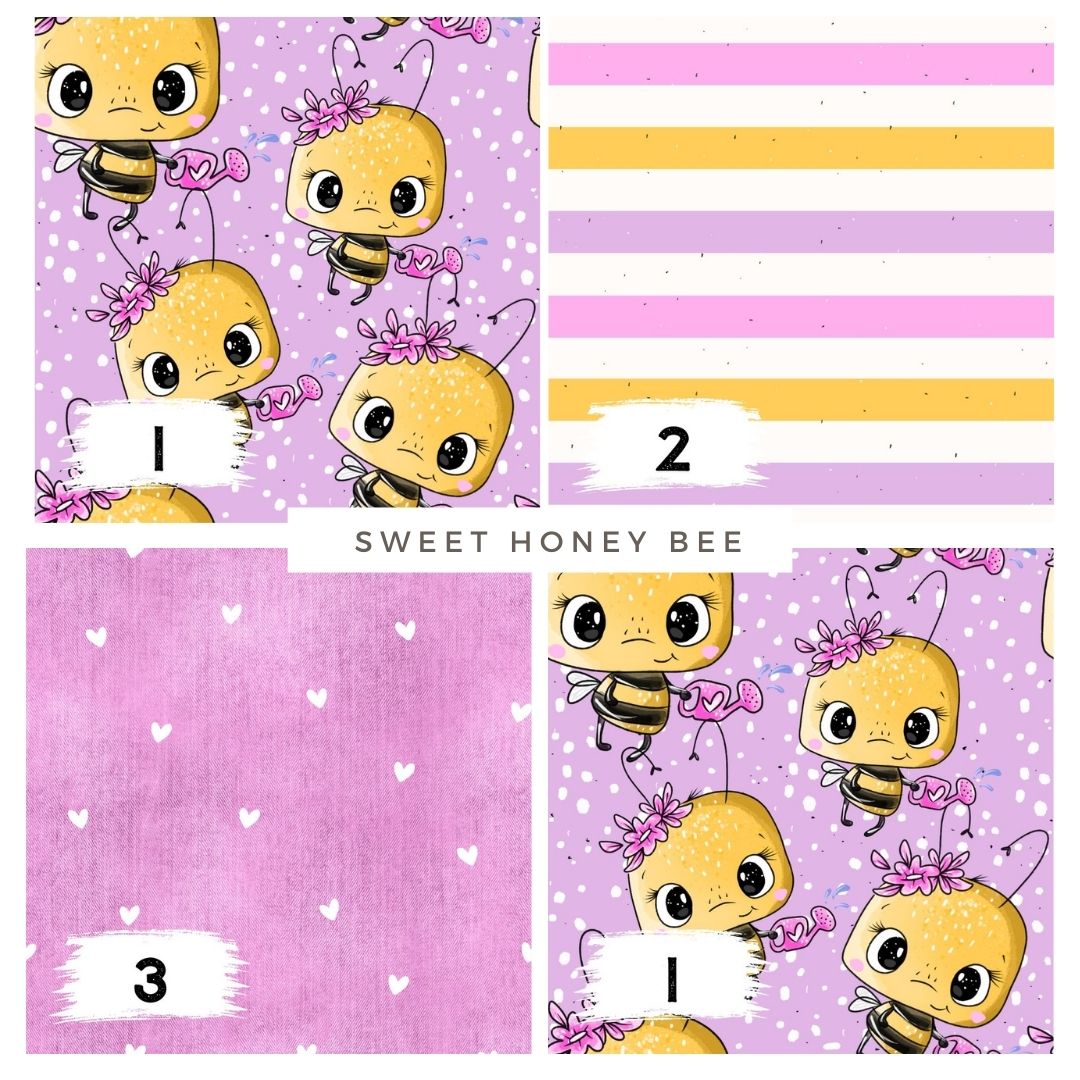 Stoffpaket Sweet Honey Bee Stoff – Bienen Design | auf verschiedenen Stoffarten