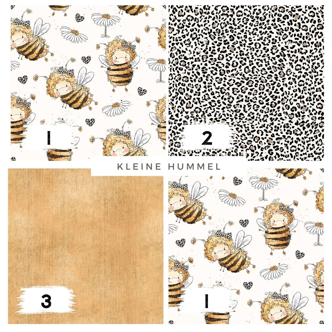 Kleine Hummel – Süßer Bienen Stoff | auf verschiedenen Stoffarten