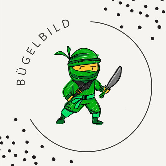 Bügelbild Ninja Action 1
