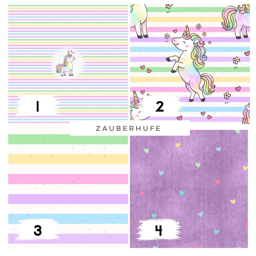 Stoffpaket Zauerhufe Stripes | auf verschiedenen Stoffarten