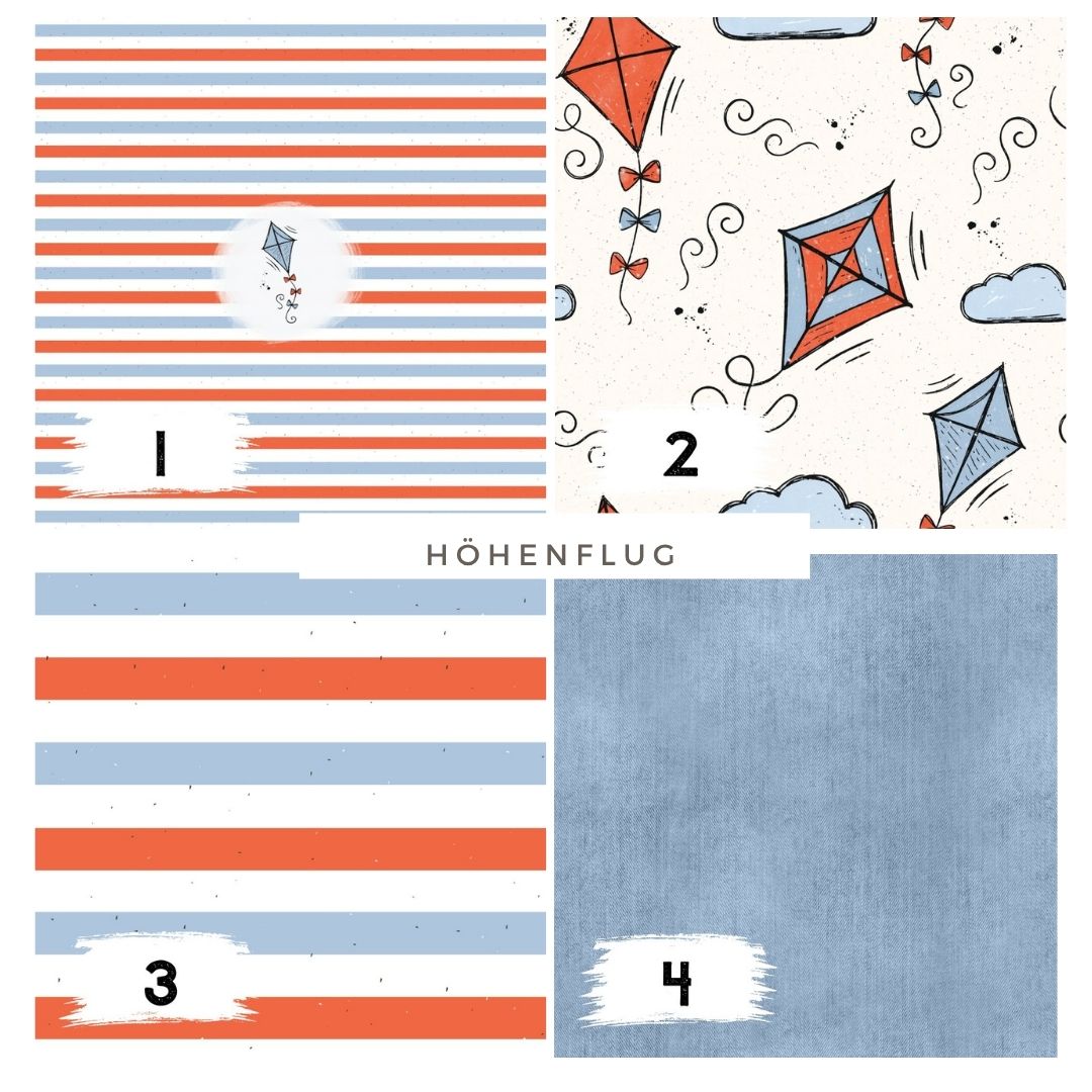 Höhenflug Creme | auf verschiedenen Stoffarten