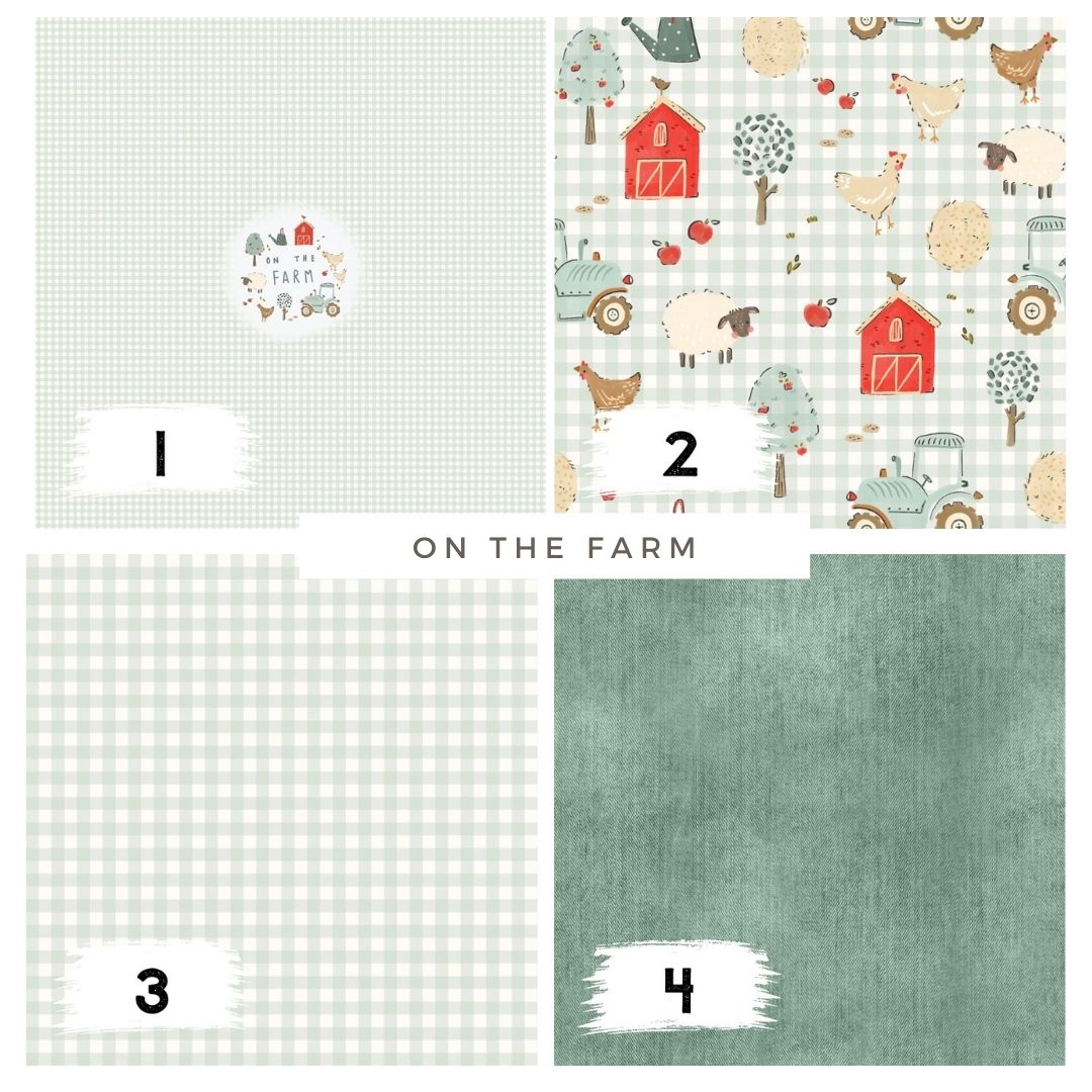 On the Farm Vichy – Bauernhof Design | auf verschiedenen Stoffarten