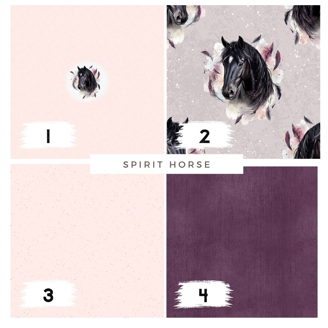 Spirit Horse Lila | verschiedene Stoffarten