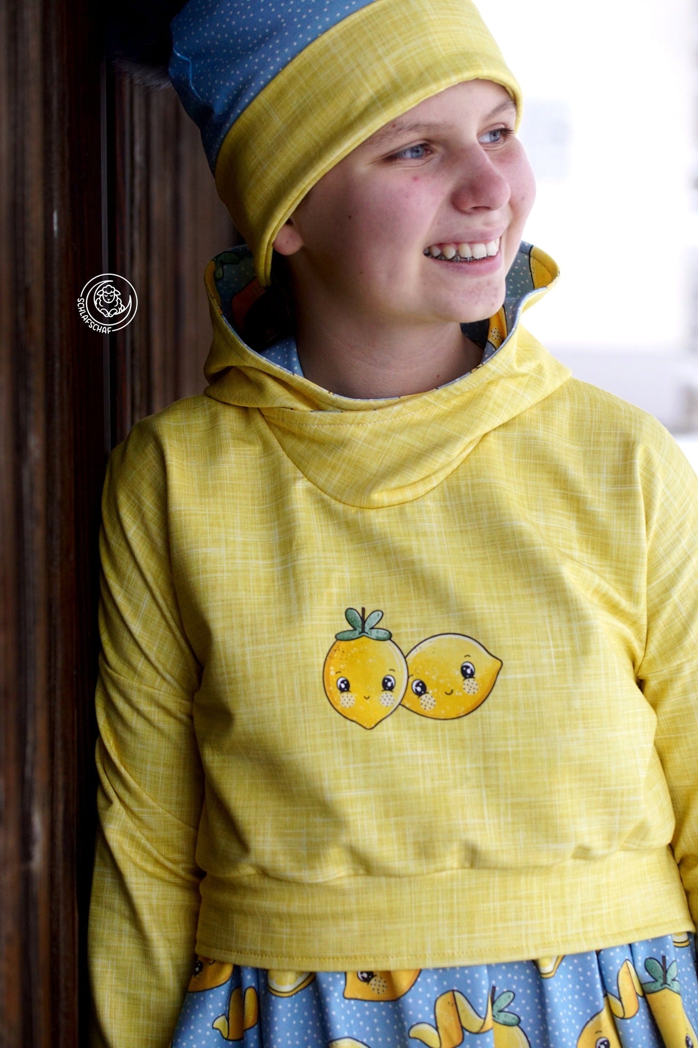 Sweet Lemons Bügelbild – süßes Zitronenmotiv für Kinderkleidung