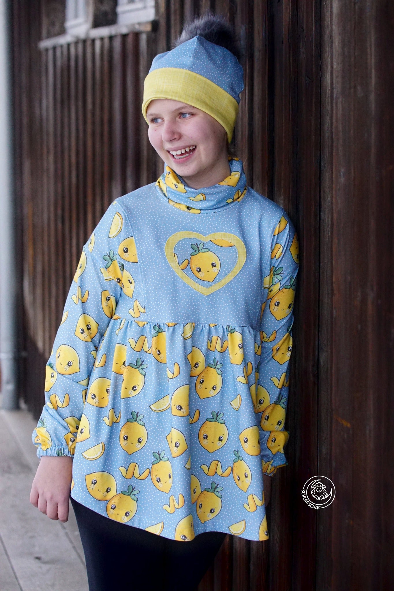 Sweet Lemons – Fruchtstoff in Gelb & Blau | verschiedene Stoffarten