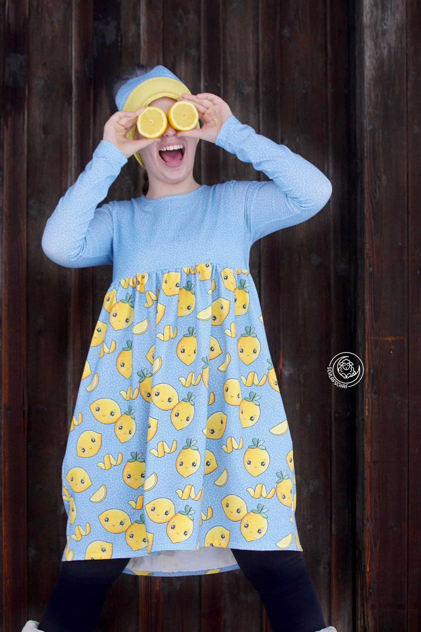 Sweet Lemons – Fruchtstoff in Gelb & Blau | verschiedene Stoffarten