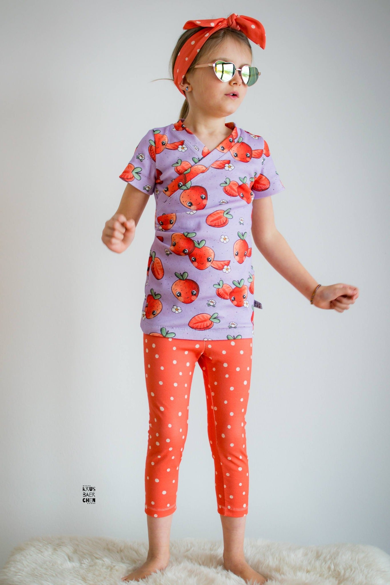 Stoffpaket Sweet Strawberry – Kinderstoff mit Erdbeeren | verschiedene Stoffarten
