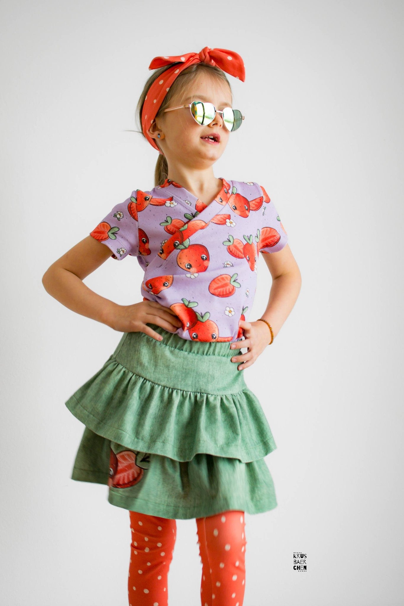 Stoffpaket Sweet Strawberry – Kinderstoff mit Erdbeeren | verschiedene Stoffarten