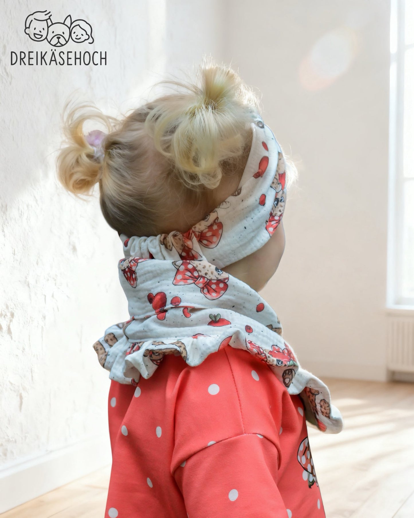 Stoffpaket Leo Berry Love Rot – Kinderstoff mit Leoparden | verschiedene Stoffarten