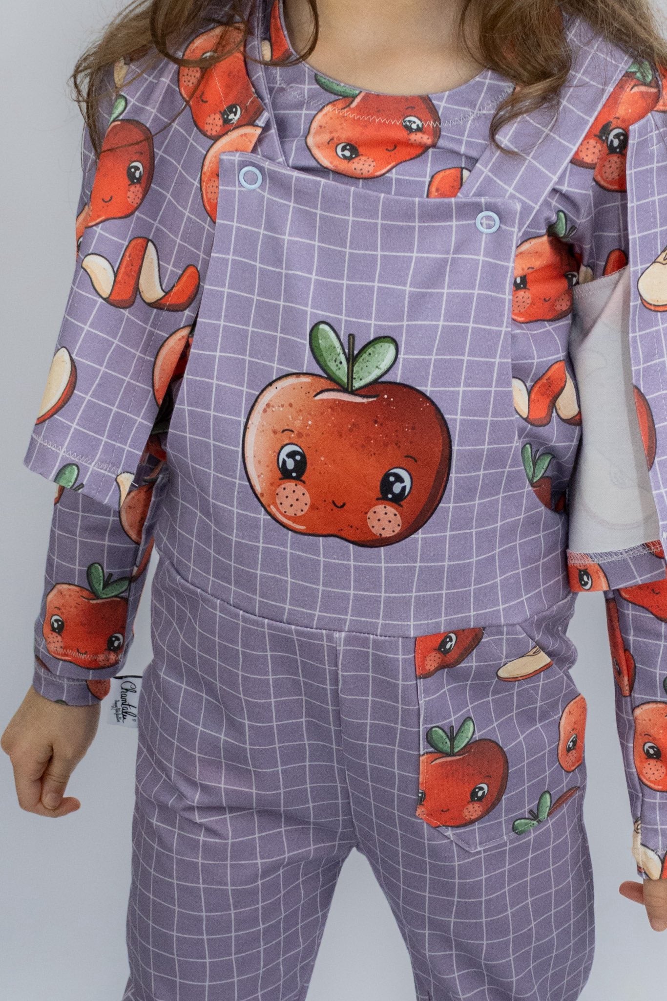Stoffpaket Sweet Apples – Fruchtstoff in Rot & Lila | verschiedene Stoffarten