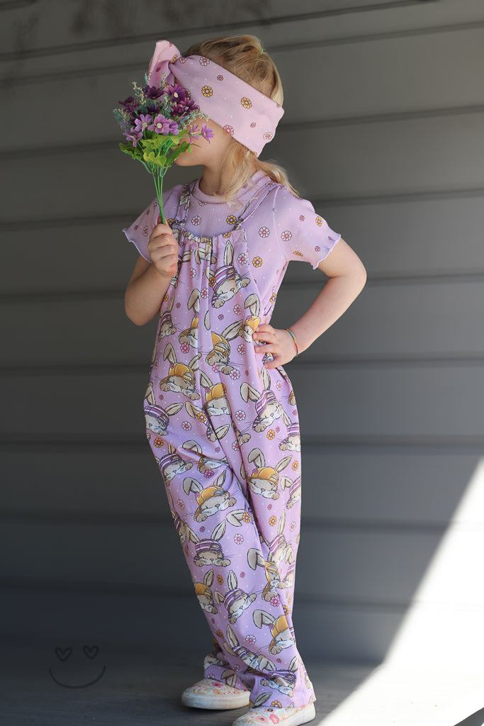 Stoffpaket Skate Bunny Vibes Girl Flieder – Kinderstoff mit Hasen | verschiedene Stoffarten