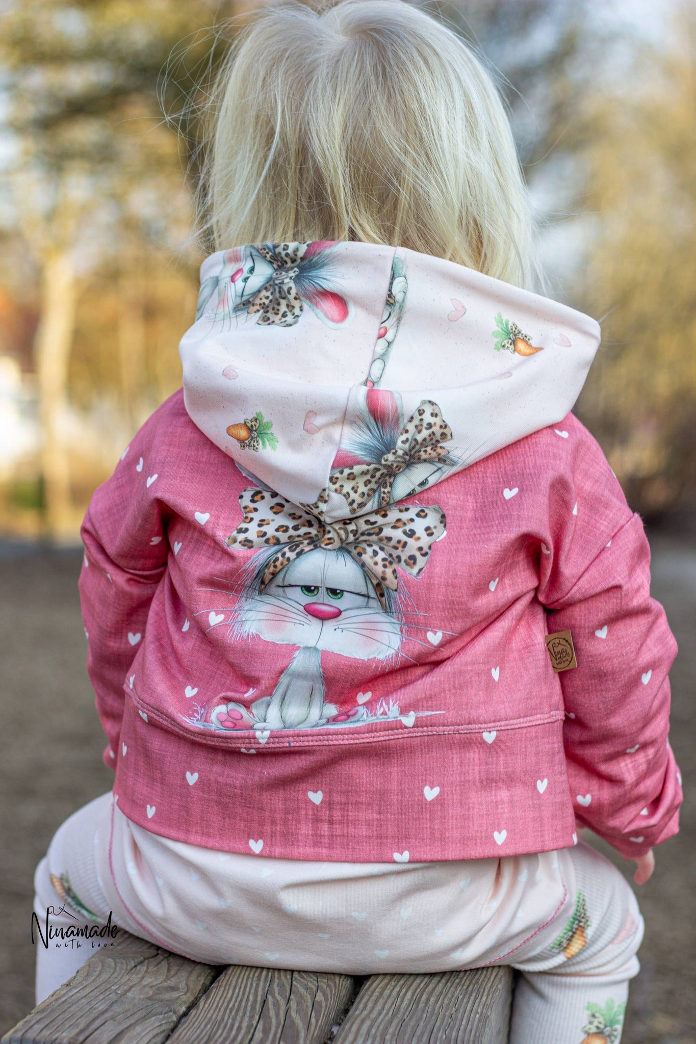 Miss Bunny Rosa – verspielter Hasenstoff | verschiedene Stoffarten