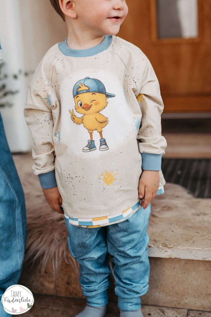 Cool Chick Beige – cooler Küken Stoff | verschiedene Stoffarten
