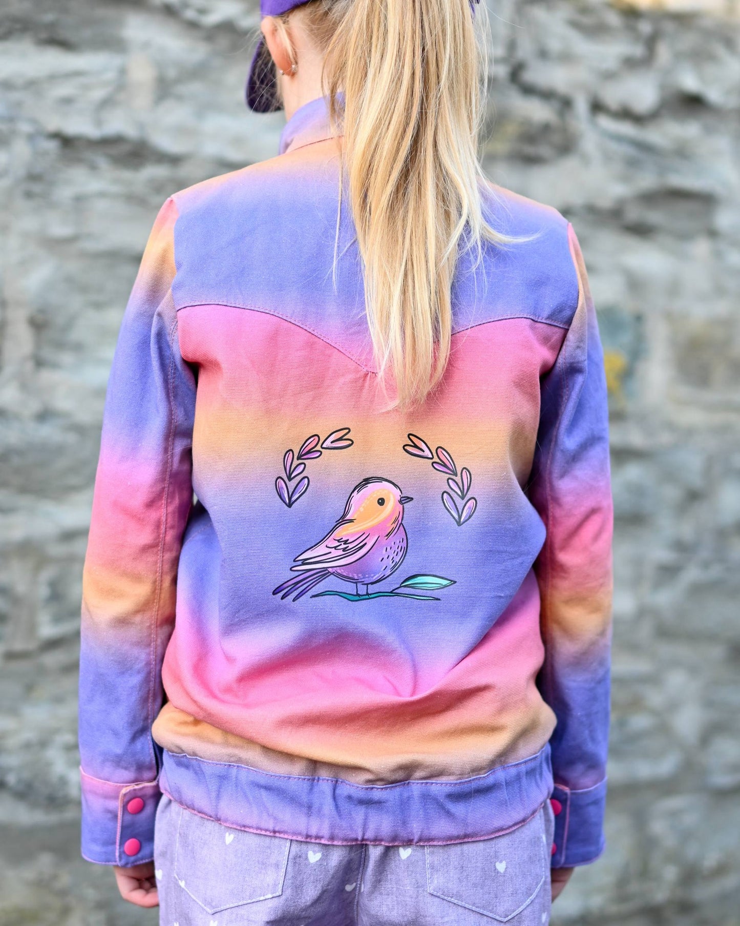 Birds & Blooms – Stoff mit Vögeln & Blumen | auf verschiedenen Stoffarten