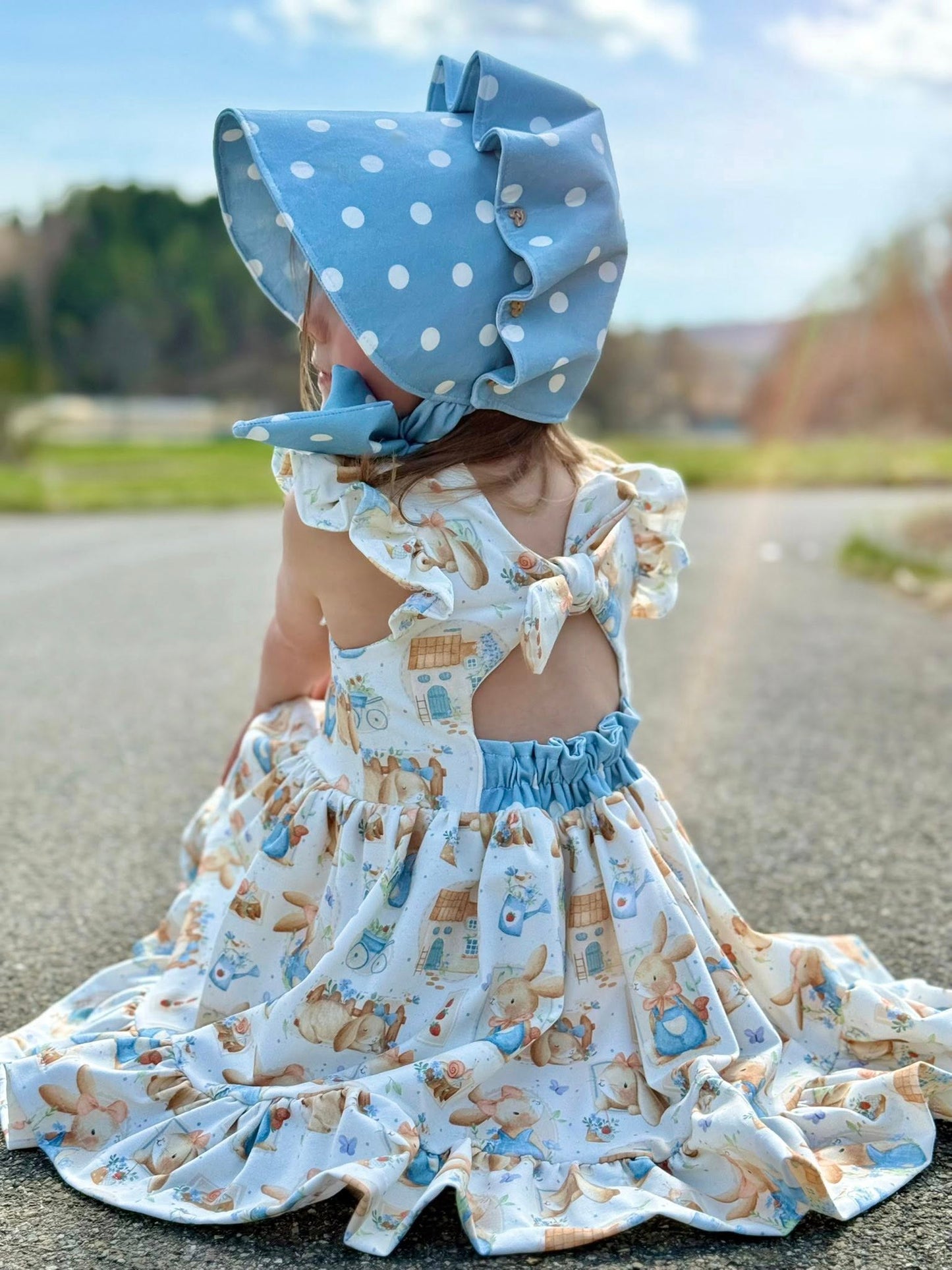 Bunny & Bloom Cottage Creme – Kinderstoff mit Häschen | verschiedene Stoffarten