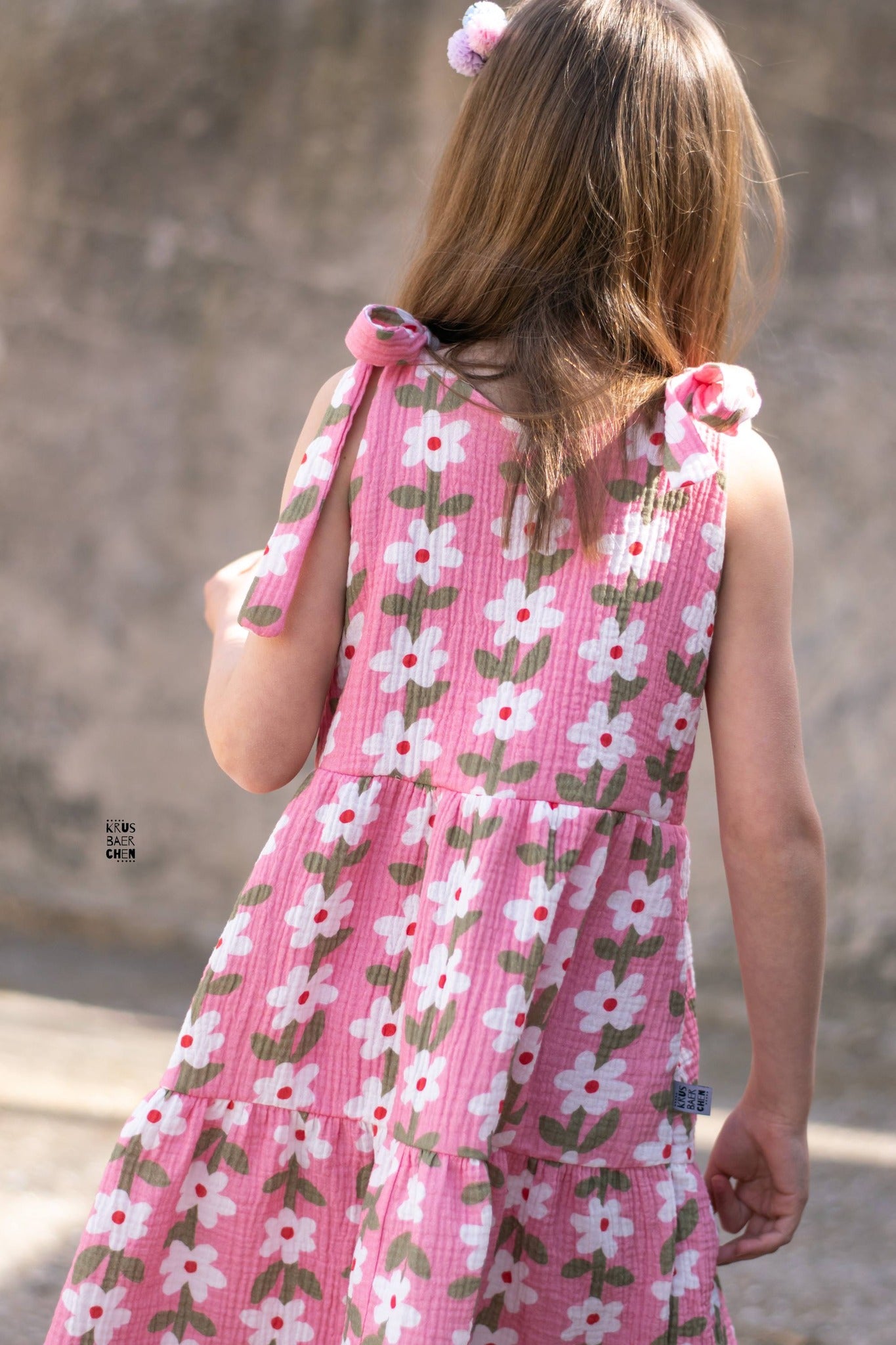 Simple Daisy Pink – Blumenstoff | auf verschiedenen Stoffarten