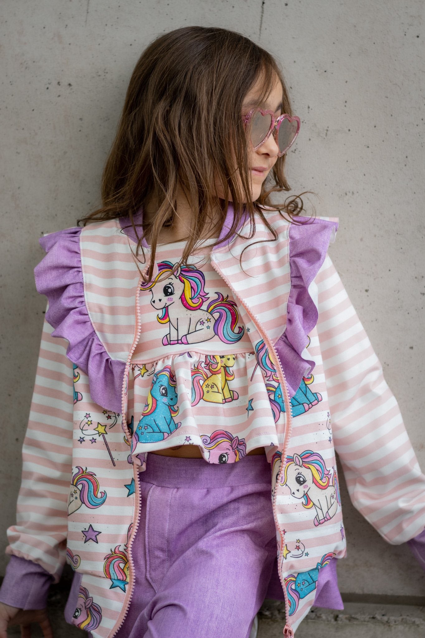 Polly Pony – Einhorn & Regenbogen Design | auf verschiedenen Stoffarten