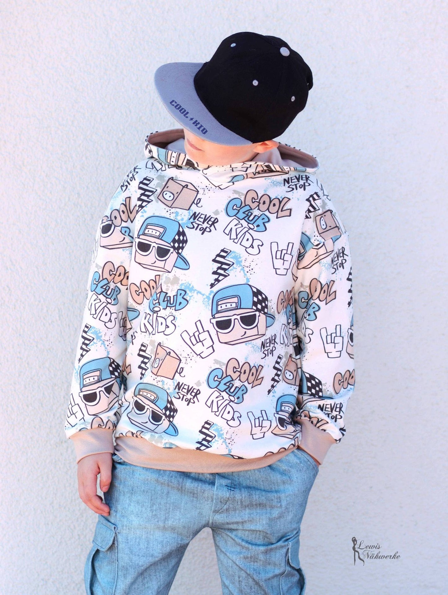 Cool Kids Club Neutral – cooler Streetstyle Stoff | auf verschiedenen Stoffarten