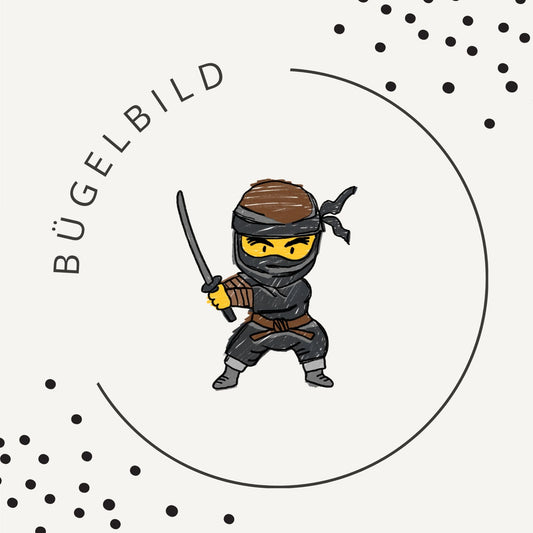 Bügelbild Ninja Action 5