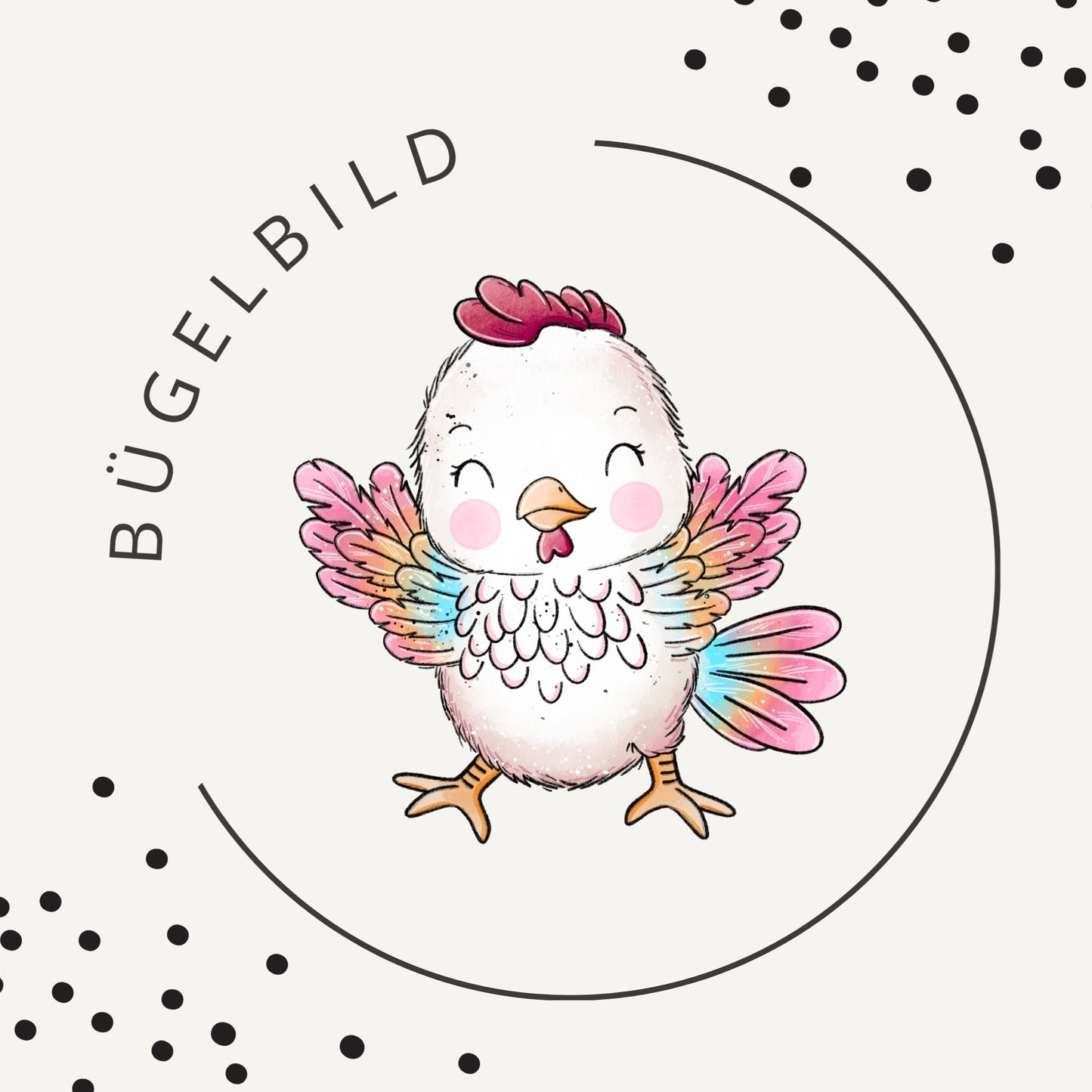 Bügelbild Sweet Chicks 2 – süßes Küken Motiv für Kinderkleidung & DIY