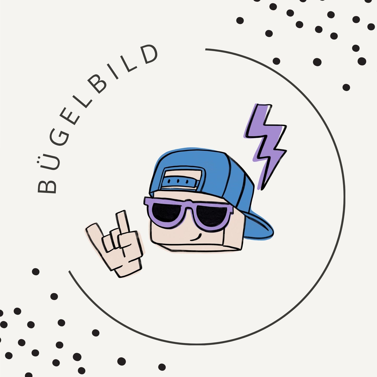 Bügelbild Cool Kids Club 2 – cooles Streetstyle Motiv