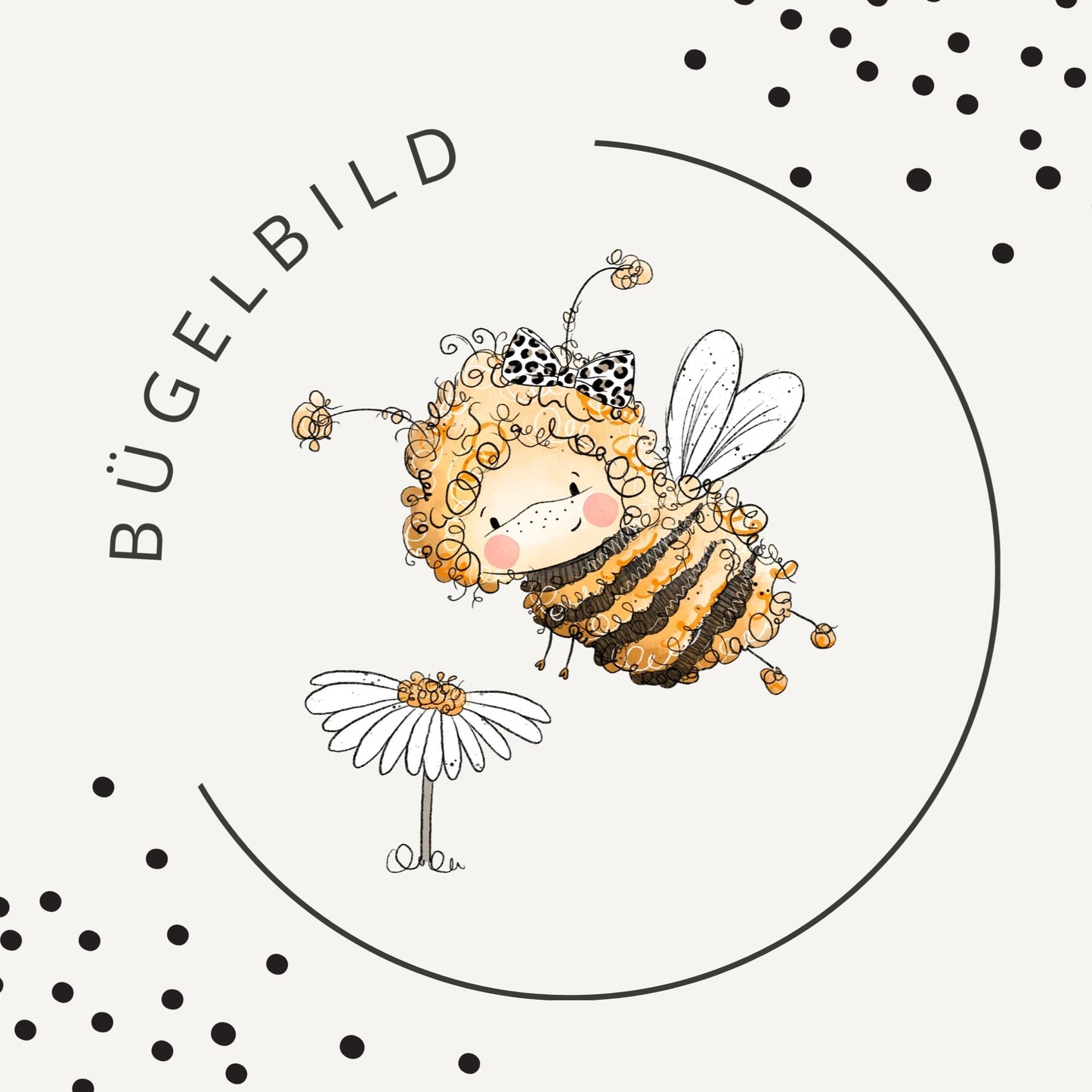 Bügelbild Kleine Hummel 1 – Süße Leo Hummel