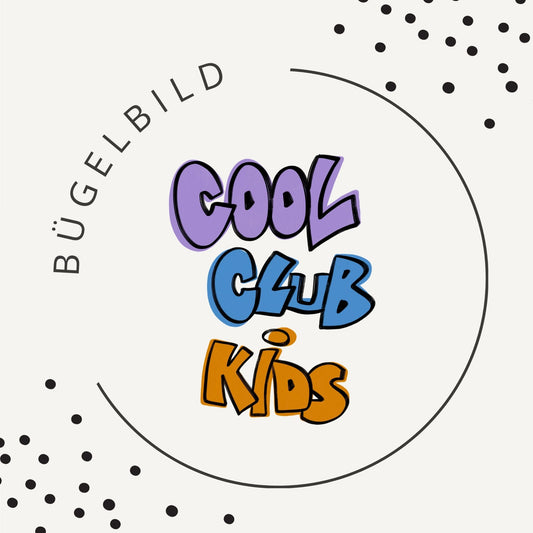 Bügelbild Cool Kids Club 3 – Schriftzug Streetstyle