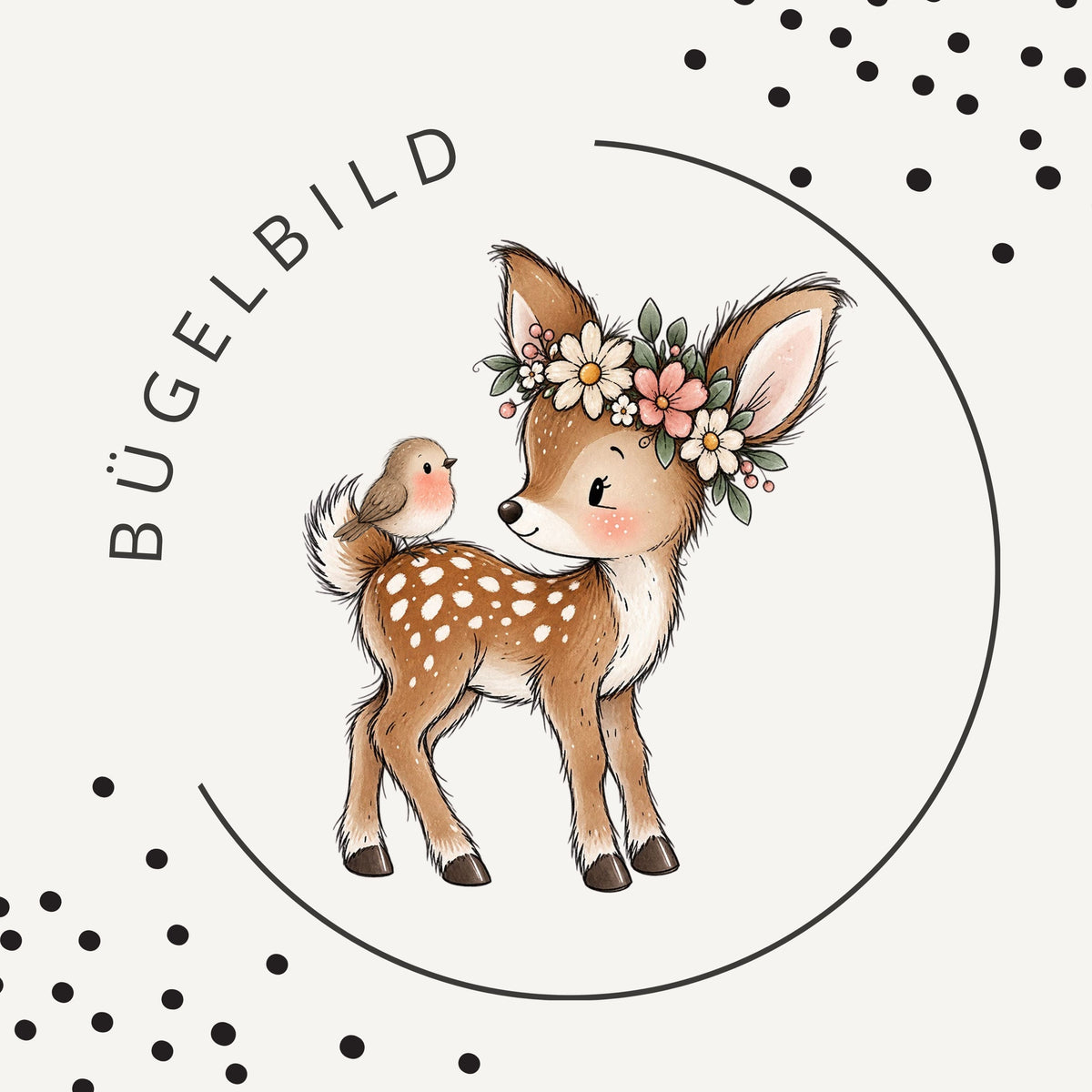 Bügelbild Fawn in Bloom