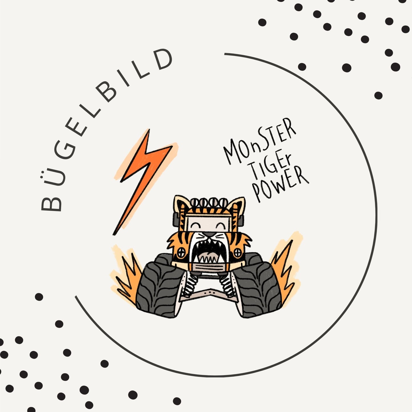 Bügelbild Tiger Truck – Monster Tiger Power