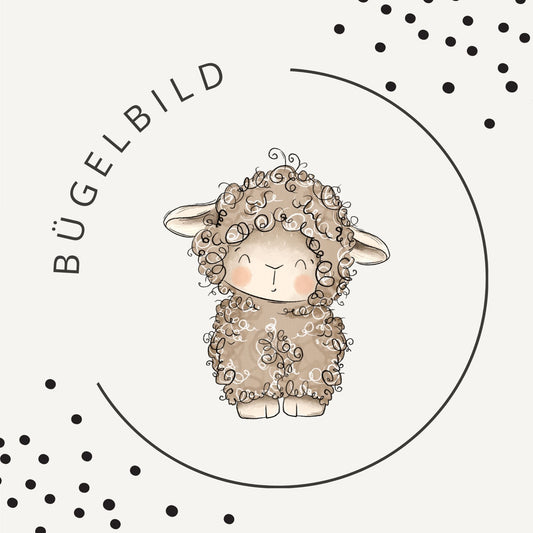 Bügelbild Lämmchen 2 – Süßes Schafmotiv für Baby- & Kinderkleidung