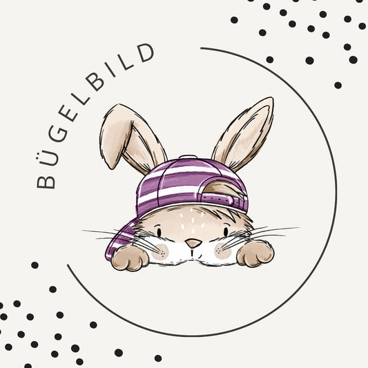 Skate Bunny Vibes Girl 3 – cooles Hasen Bügelbild für Kinder