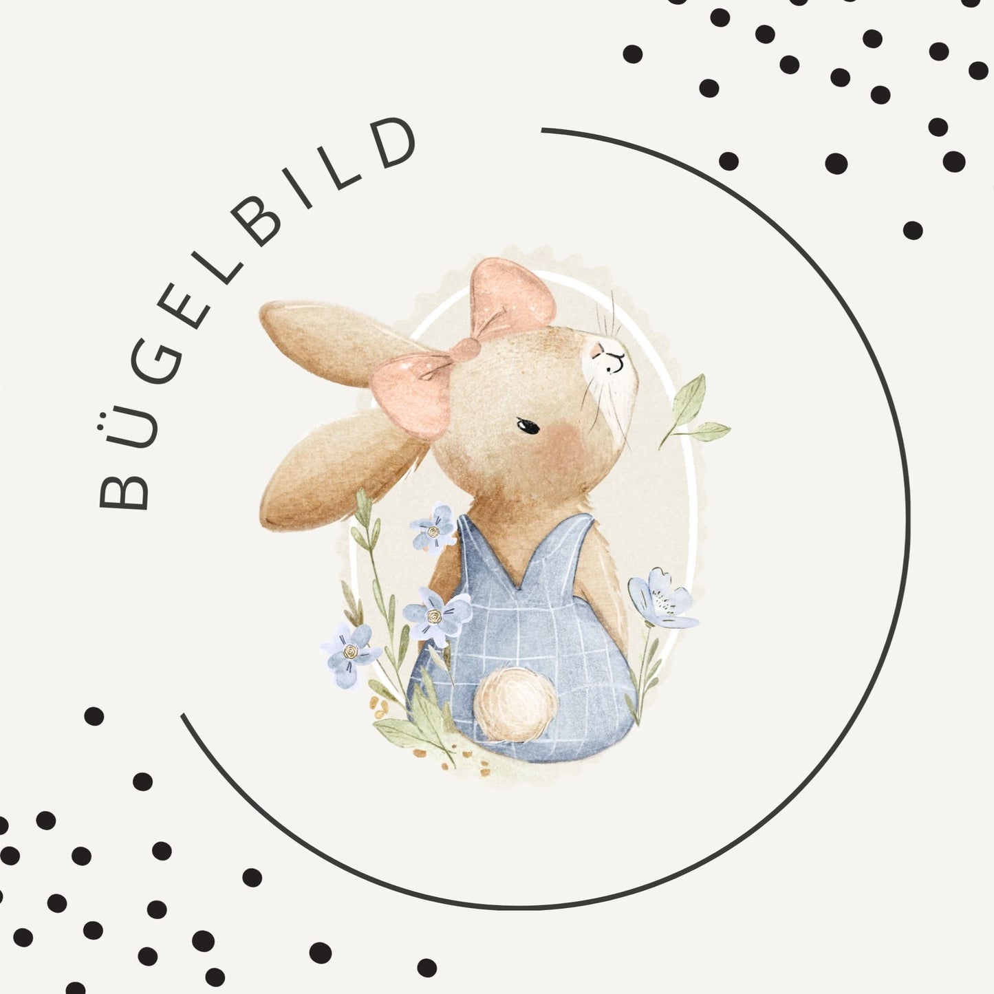 Stoffpaket Bunny & Bloom Cottage Creme – Kinderstoff mit Häschen | verschiedene Stoffarten