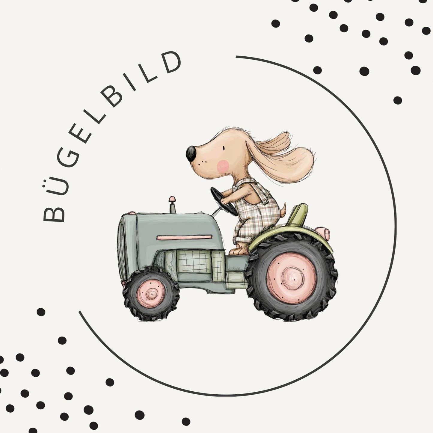 Bügelbild Theo auf dem Bauernhof 1