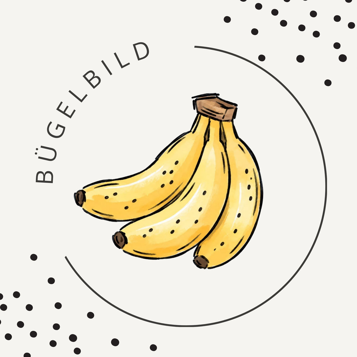 Bügelbild Banana
