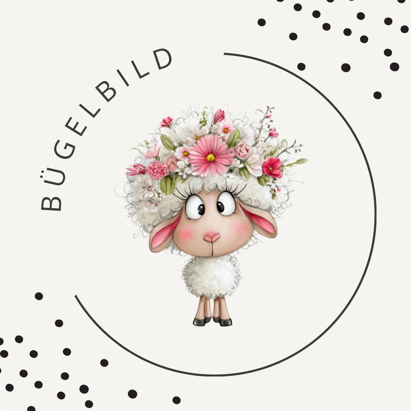 Bügelbild Miss Sheep – Süßes Schaf