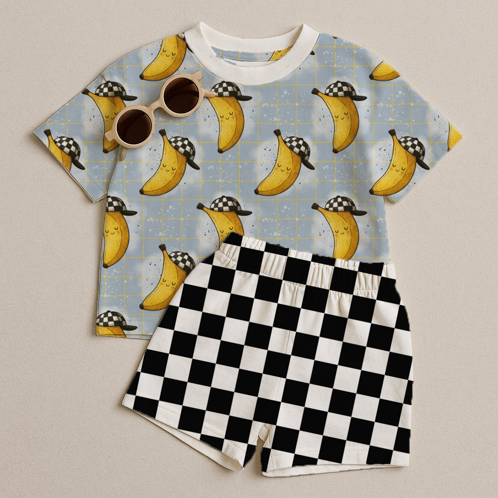 Stoffpaket Cool Banana Hellblau | auf verschiedenen Stoffarten