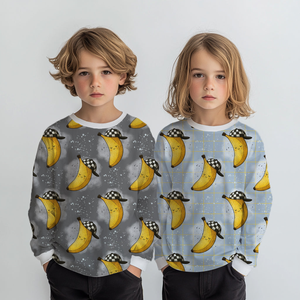 Cool Banana Hellblau | auf verschiedenen Stoffarten