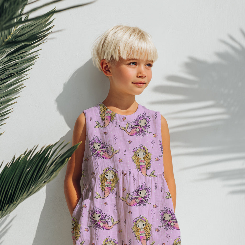 Mermaid Dreams Rosa | auf verschiedenen Stoffarten
