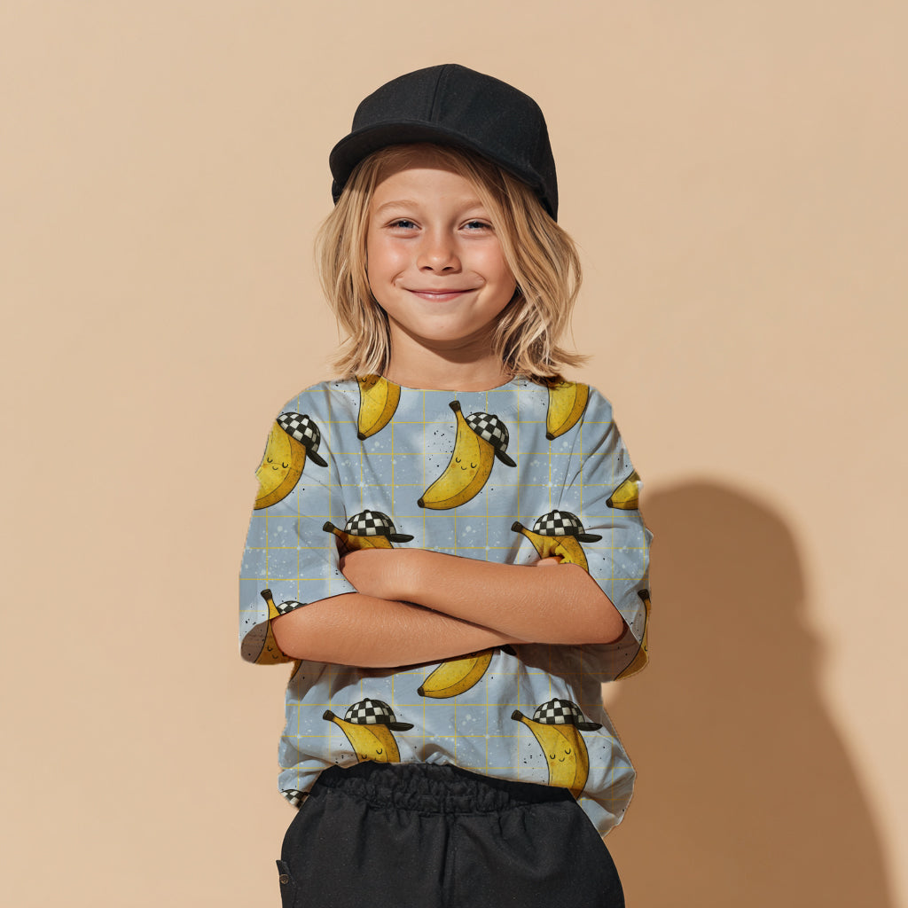 Stoffpaket Cool Banana Hellblau | auf verschiedenen Stoffarten