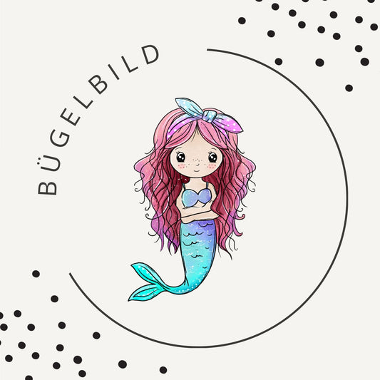 Bügelbild Mermaid Dreams Blau 2