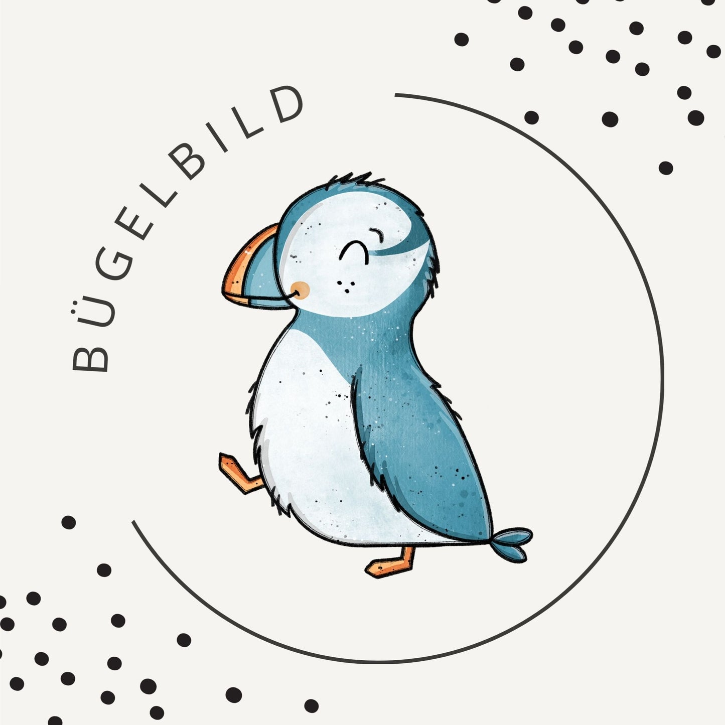 Stoffpaket Puffin Friends – Kinderstoff mit Papageitauchern | verschiedene Stoffarten