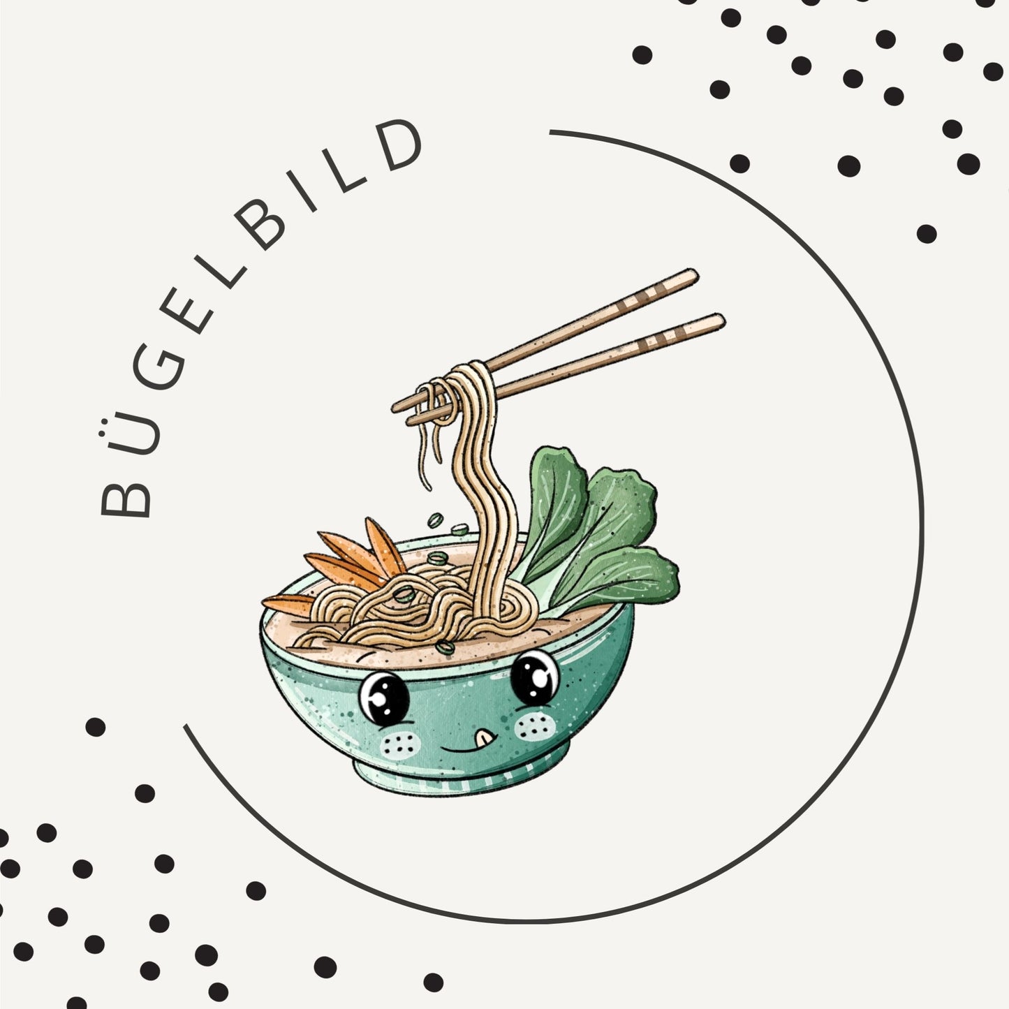 Stoffpaket Ramen – moderner Food-Kinderstoff | verschiedene Stoffarten