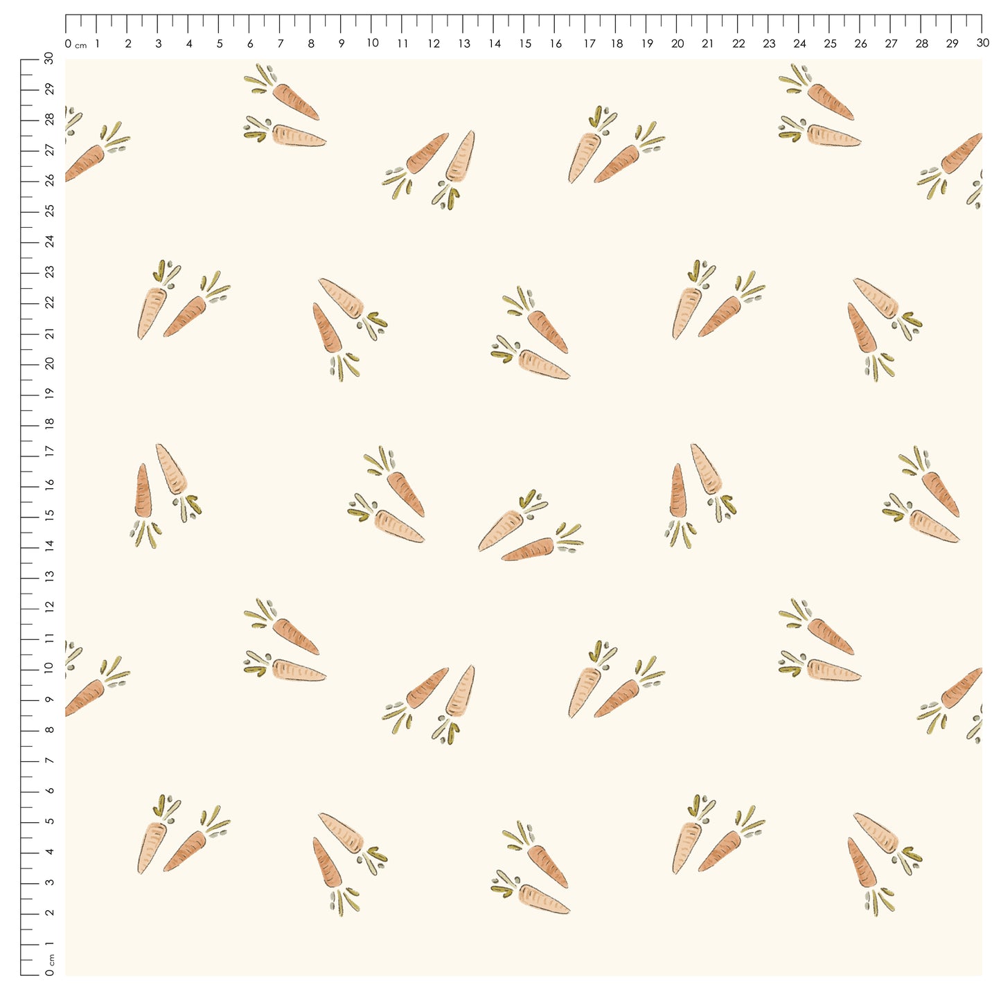 Little Garden Friends Hase Stoff – Aquarell Hasen Design | auf verschiedenen Stoffarten
