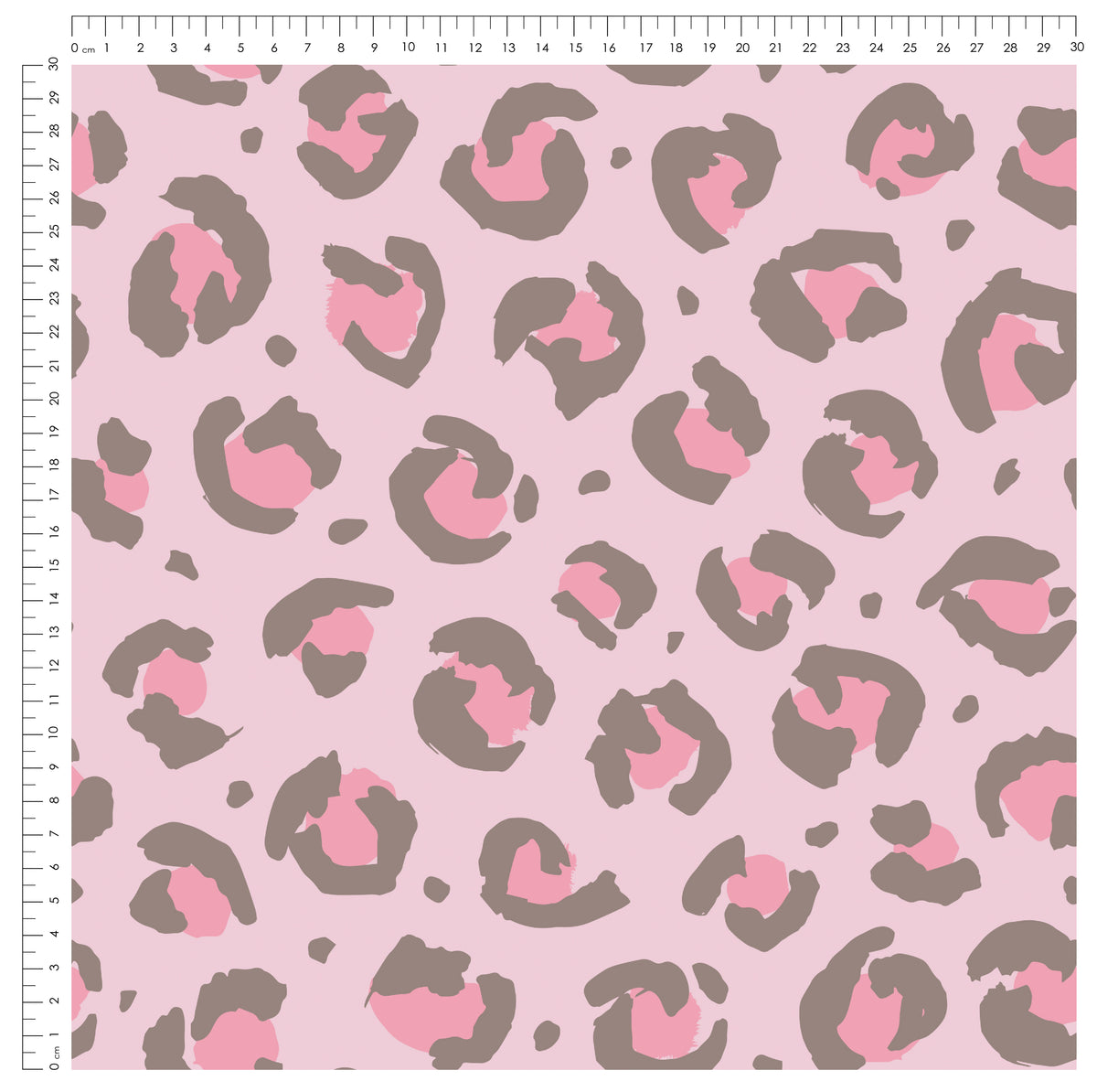 Spotty Leopard Rosa | auf verschiedenen Stoffarten
