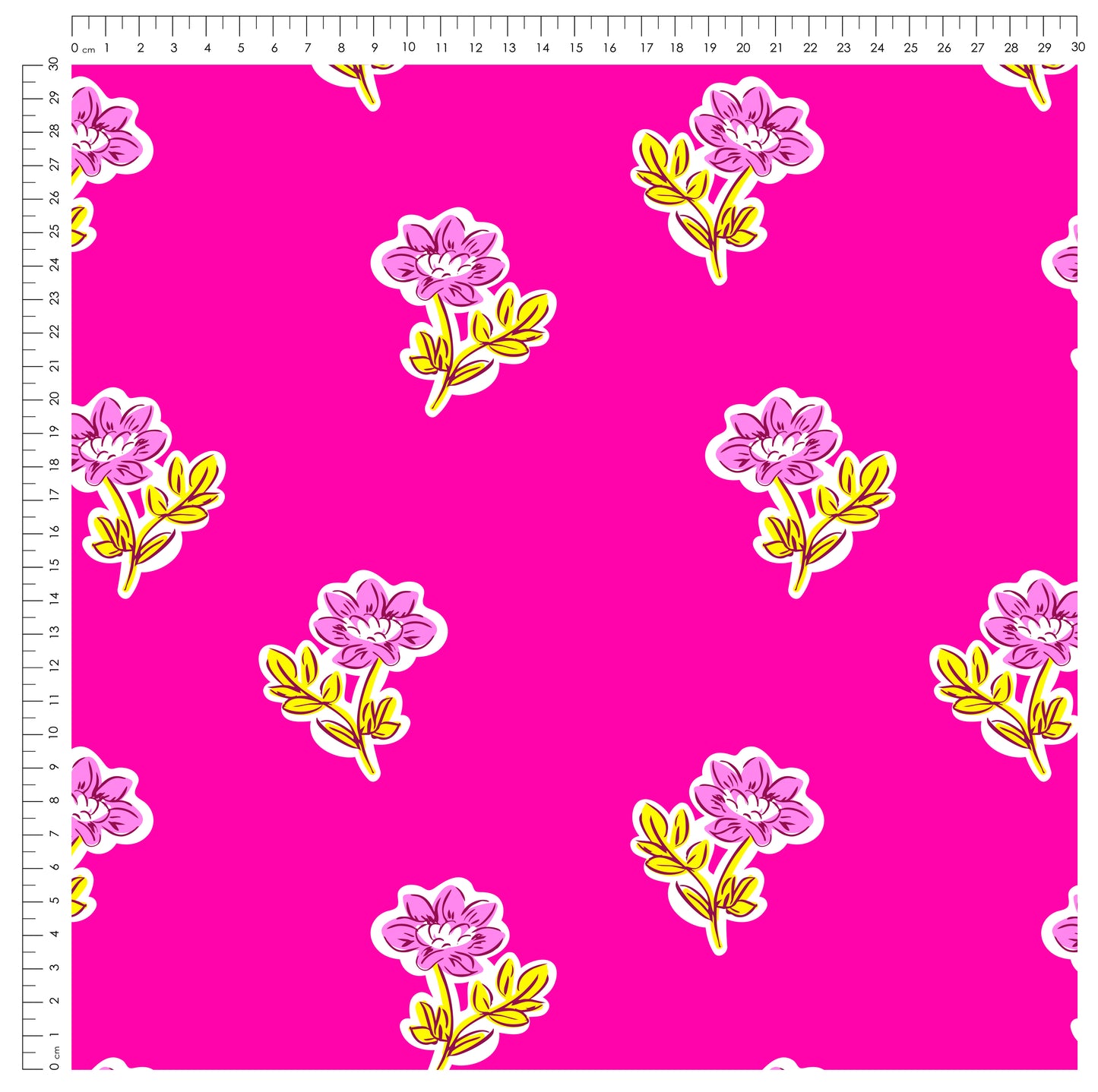 Safe Swim Blumen Pink | auf verschiedenen Stoffarten