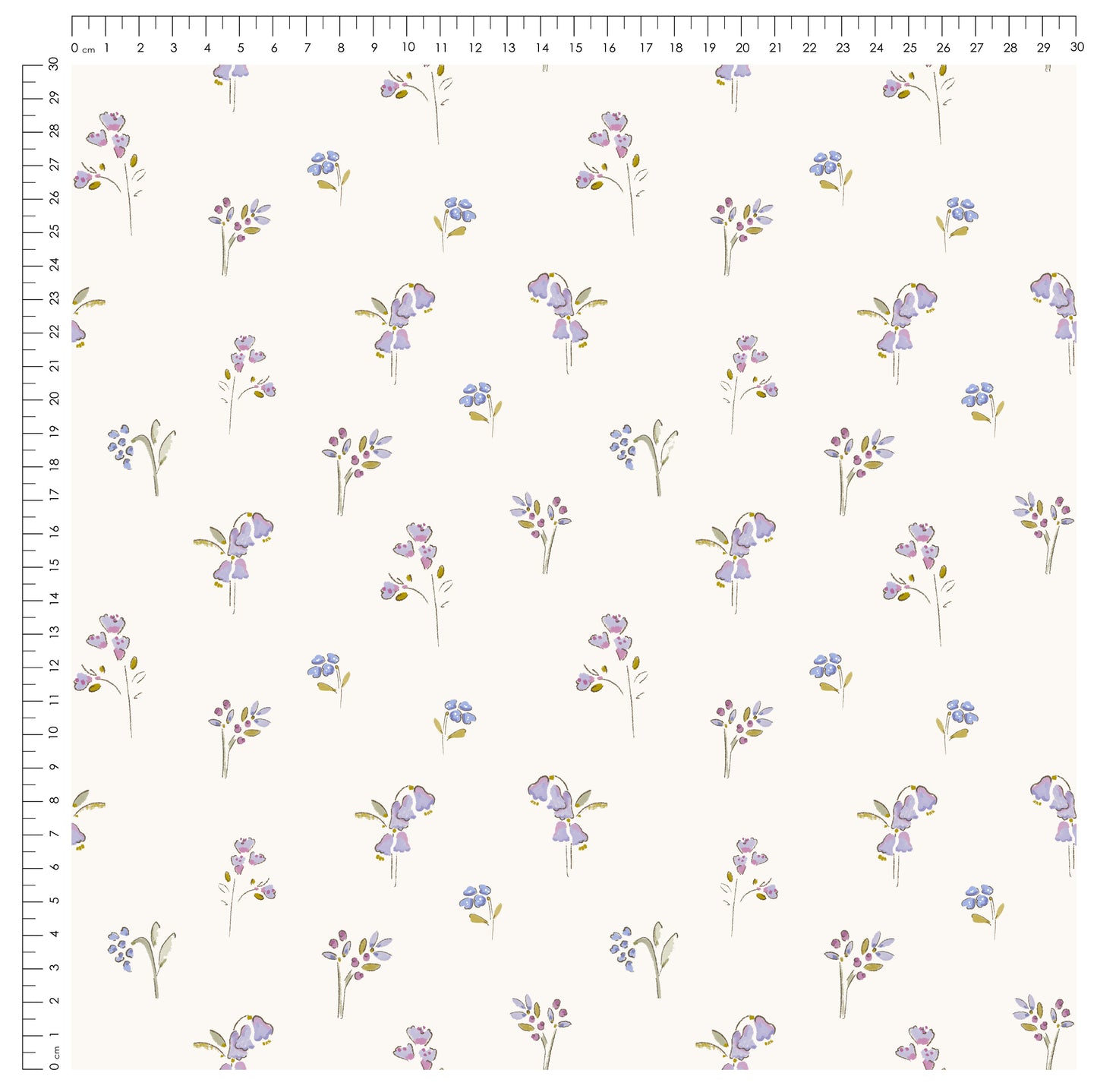 Little Garden Friends Stoff – Aquarell Garten Design | auf verschiedenen Stoffarten