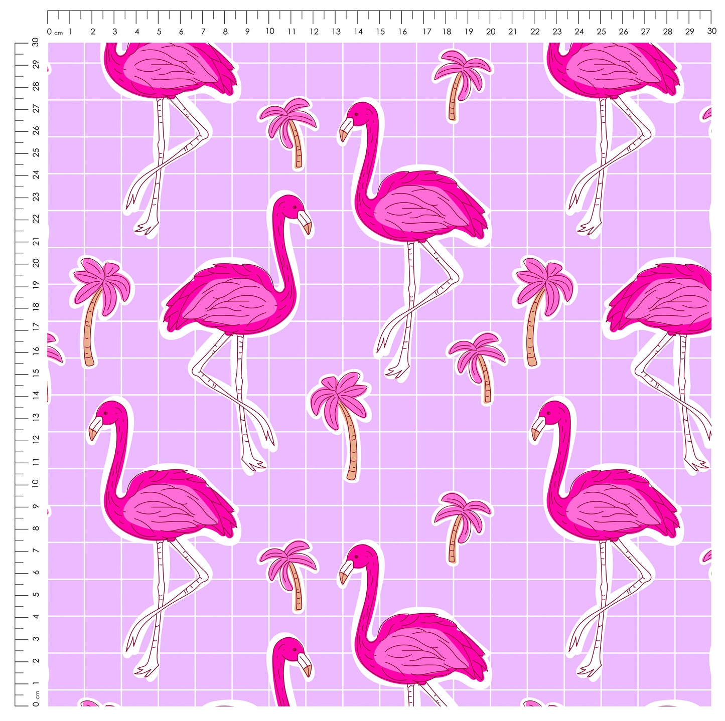 Safe Swim Blumen Flamingo | auf verschiedenen Stoffarten