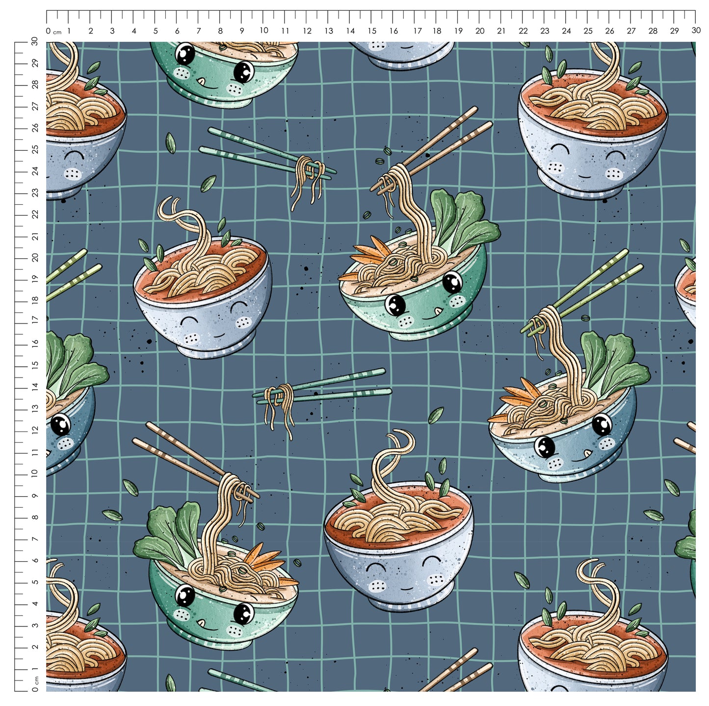 Ramen – moderner Food-Kinderstoff | verschiedene Stoffarten